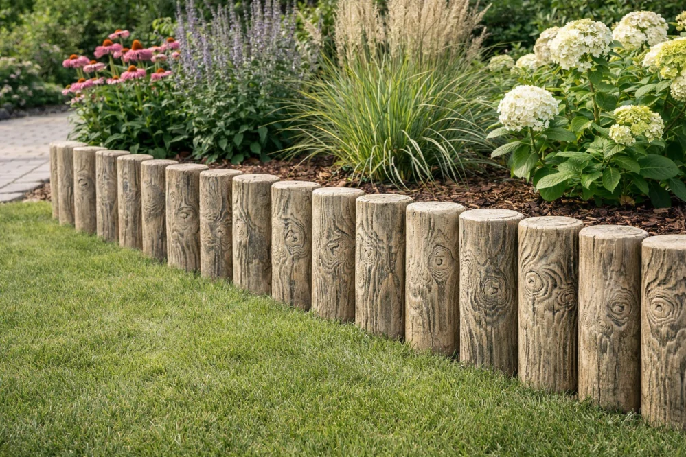 Betonovy obrubník - Vzor drevo 49 cm